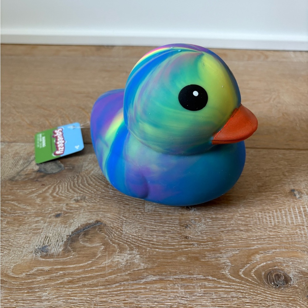 Squeeezy Duck in blue/yellow *VIRAL